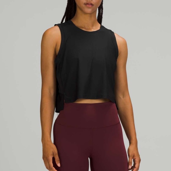 Lululemon Mesh Back Cropped Train Tank Top
Black - Picture 1 of 7